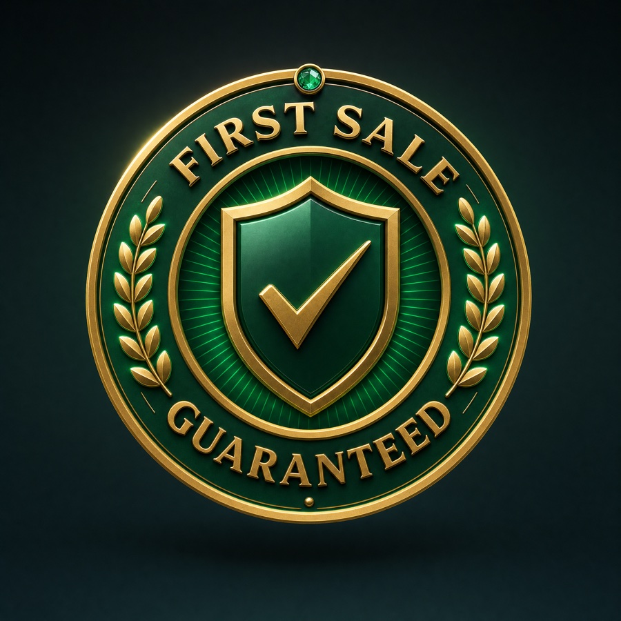 First sale guaranteed badge